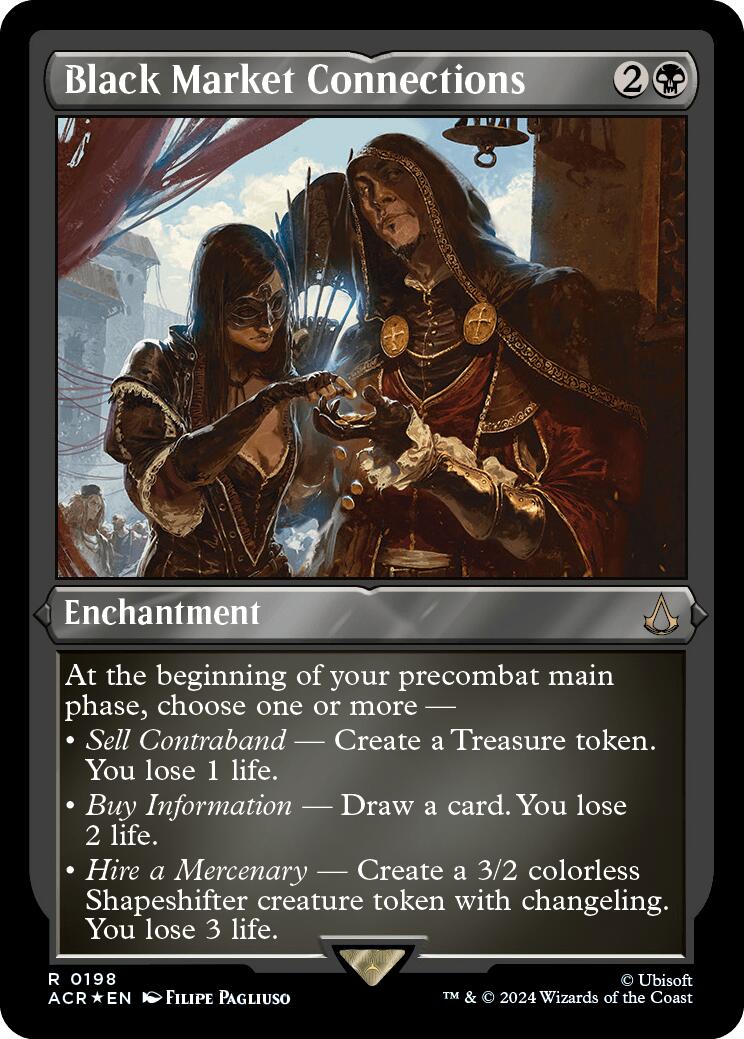 {R} Black Market Connections (Foil Etched) [Assassin's Creed][ACR 198]