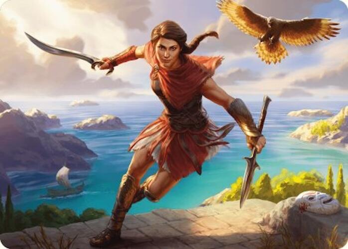 {A} Kassandra, Eagle Bearer Art Card [Assassin's Creed Art Series][AACR 006]