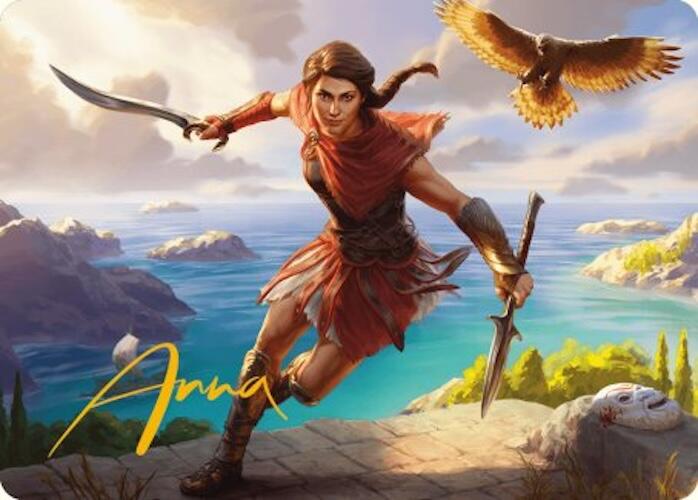 {A} Kassandra, Eagle Bearer Art Card (Gold-Stamped Signature) [Assassin's Creed Art Series][GS AACR 006]