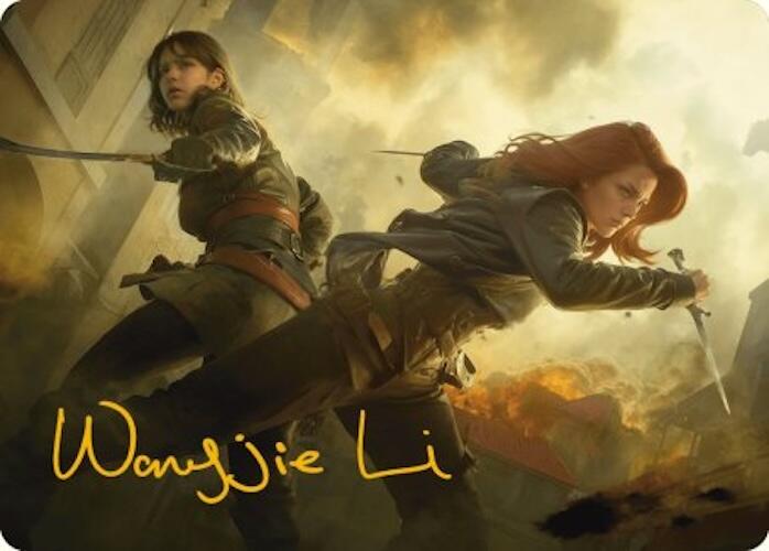 {A} Mary Read and Anne Bonny Art Card (Gold-Stamped Signature) [Assassin's Creed Art Series][GS AACR 007]