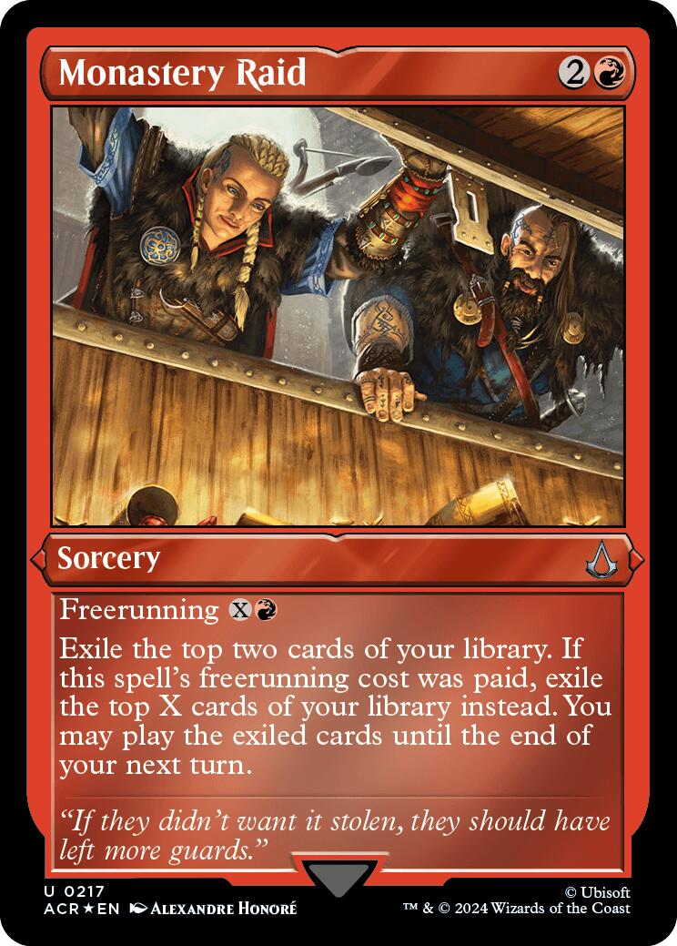 {R} Monastery Raid (Foil Etched) [Assassin's Creed][ACR 217]
