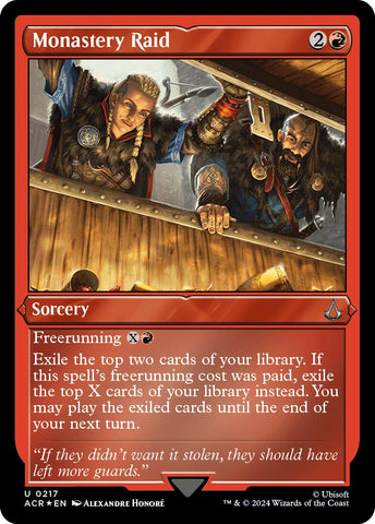 {R} Monastery Raid (Foil Etched) [Assassin's Creed][ACR 217]