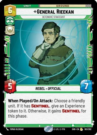 {SW-R}General Rieekan - Defensive Strategist (103/262) [Shadows of the Galaxy]