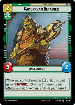 {SW-C}Gamorrean Retainer (112/262) [Shadows of the Galaxy]