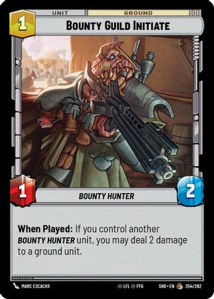 {SW-C}Bounty Guild Initiate (254/262) [Shadows of the Galaxy]