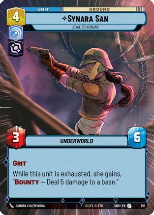 {SW-C}Synara San - Loyal to Kragan (Hyperspace) (310) [Shadows of the Galaxy]