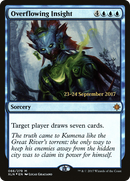 {R} Overflowing Insight [Ixalan Prerelease Promos][PR XLN 066]