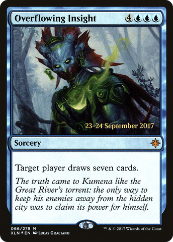 {R} Overflowing Insight [Ixalan Prerelease Promos][PR XLN 066]