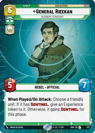 {SW-R}General Rieekan - Defensive Strategist (Hyperspace) (372) [Shadows of the Galaxy]