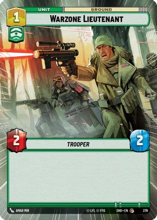 {SW-C}Warzone Lieutenant (Hyperspace) (379) [Shadows of the Galaxy]