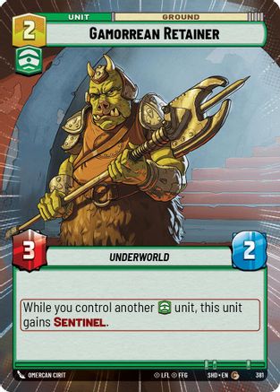 {SW-C}Gamorrean Retainer (Hyperspace) (381) [Shadows of the Galaxy]