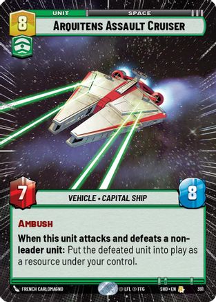 {SW-R}Arquitens Assault Cruiser (Hyperspace) (391) [Shadows of the Galaxy]