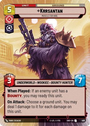 {SW-C}Krrsantan - Muscle for Hire (Hyperspace) (408) [Shadows of the Galaxy]