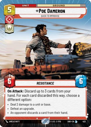 {SW-R}Poe Dameron - Quick to Improvise (Hyperspace) (422) [Shadows of the Galaxy]