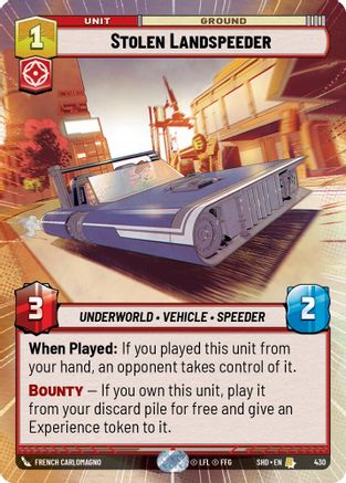 {SW-R}Stolen Landspeeder (Hyperspace) (430) [Shadows of the Galaxy]