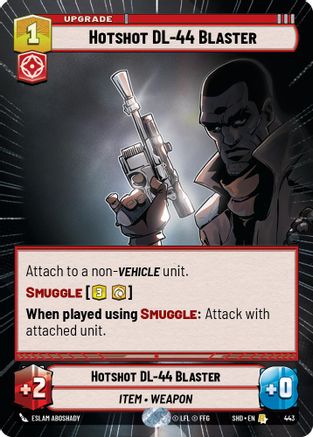 {SW-R}Hotshot DL-44 Blaster (Hyperspace) (443) [Shadows of the Galaxy]