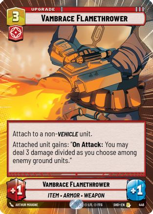 {SW-R}Vambrace Flamethrower (Hyperspace) (446) [Shadows of the Galaxy]