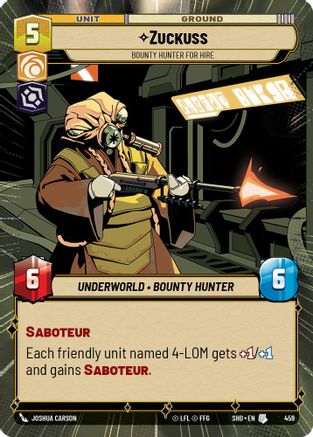 {SW-C}Zuckuss - Bounty Hunter for Hire (Hyperspace) (459) [Shadows of the Galaxy]