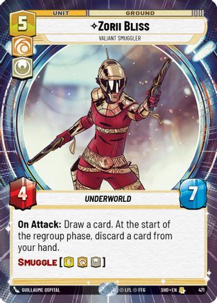 {SW-R}Zorii Bliss - Valiant Smuggler (Hyperspace) (471) [Shadows of the Galaxy]