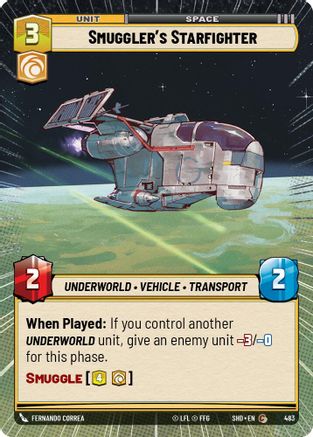 {SW-C}Smuggler's Starfighter (Hyperspace) (483) [Shadows of the Galaxy]