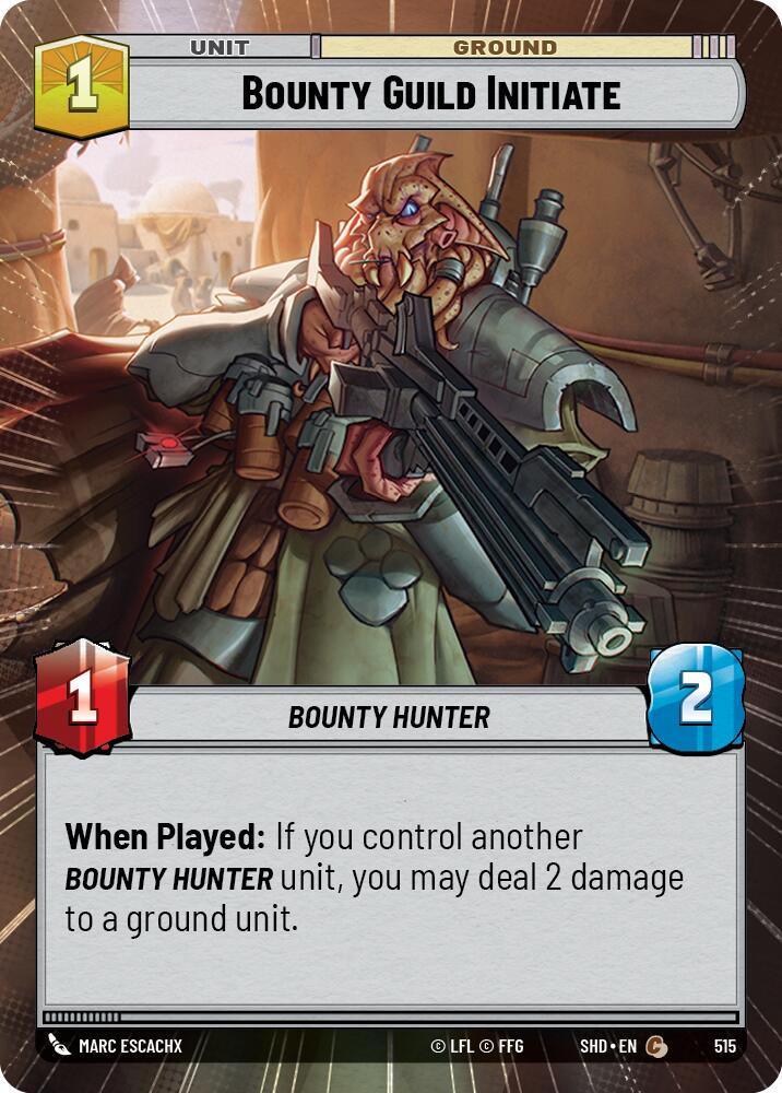 {SW-C}Bounty Guild Initiate (Hyperspace) (515) [Shadows of the Galaxy]