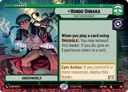 {SW-LD}Hondo Ohnaka - That's Good Business (Hyperspace) (285) [Shadows of the Galaxy]