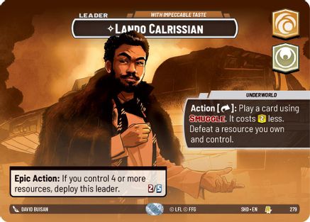 {SW-SH}Lando Calrissian - With Impeccable Taste (Showcase) (279) [Shadows of the Galaxy]