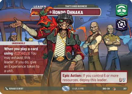 {SW-SH}Hondo Ohnaka - That's Good Business (Showcase) (267) [Shadows of the Galaxy]