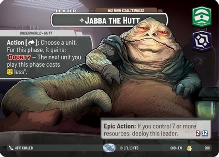{SW-SH}Jabba the Hutt - His High Exaltedness (Showcase) (268) [Shadows of the Galaxy]