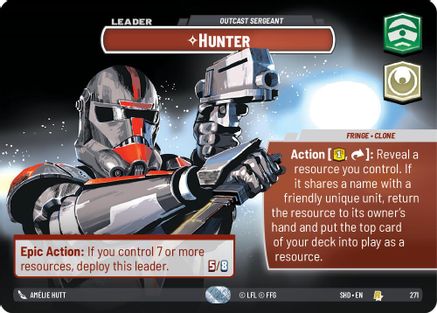 {SW-SH}Hunter - Outcast Sergeant (Showcase) (271) [Shadows of the Galaxy]