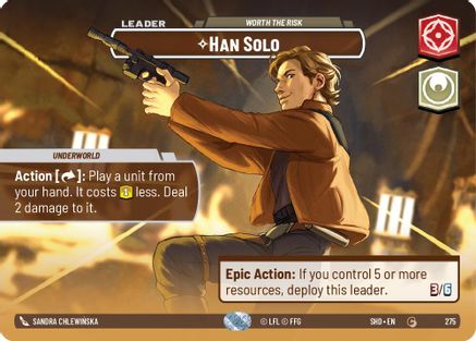 {SW-SH}Han Solo - Worth the Risk (Showcase) (275) [Shadows of the Galaxy]