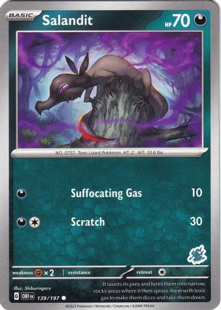 [PKM] Salandit (139/197) (Darkrai Deck) [Battle Academy 2024]