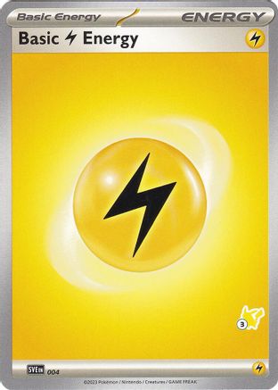 [PKM BE] Basic Lightning Energy (004) (Pikachu Stamp #3) [Battle Academy 2024]