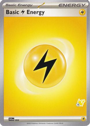 [PKM BE] Basic Lightning Energy (004) (Pikachu Stamp #4) [Battle Academy 2024]