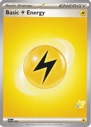 [PKM BE] Basic Lightning Energy (004) (Pikachu Stamp #8) [Battle Academy 2024]