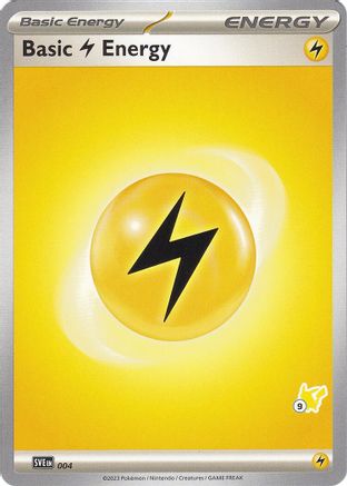 [PKM BE] Basic Lightning Energy (004) (Pikachu Stamp #9) [Battle Academy 2024]