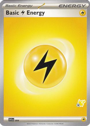 [PKM BE] Basic Lightning Energy (004) (Pikachu Stamp #12) [Battle Academy 2024]
