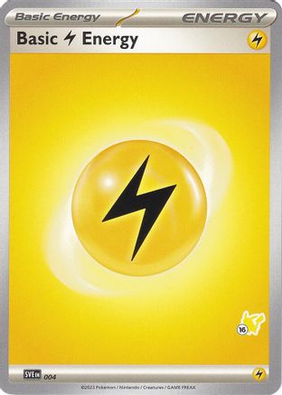 [PKM BE] Basic Lightning Energy (004) (Pikachu Stamp #16) [Battle Academy 2024]