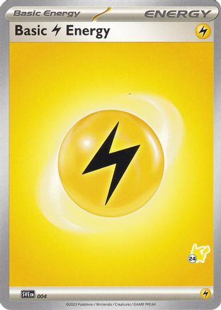 [PKM BE] Basic Lightning Energy (004) (Pikachu Stamp #24) [Battle Academy 2024]