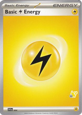 [PKM BE] Basic Lightning Energy (004) (Pikachu Stamp #35) [Battle Academy 2024]