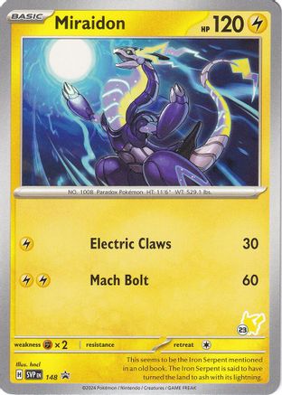 [PKM] Miraidon (148) (Pikachu Stamp #23) [Battle Academy 2024]