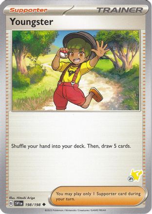 [PKM] Youngster (198/198) (Pikachu Stamp #21) [Battle Academy 2024]