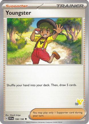 [PKM] Youngster (198/198) (Pikachu Stamp #50) [Battle Academy 2024]