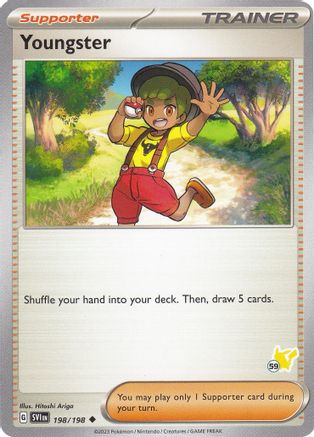 [PKM] Youngster (198/198) (Pikachu Stamp #59) [Battle Academy 2024]