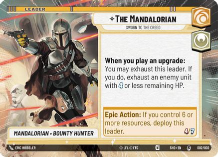 {SW-LD}The Mandalorian - Sworn To The Creed (Hyperspace) (Prerelease Promos) (002/002) [Shadows the Galaxy Prerelease Promo]