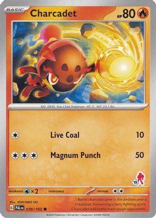 [PKM-C] Charcadet (039/193) (Armarouge Stamp #19) [Battle Academy 2024]