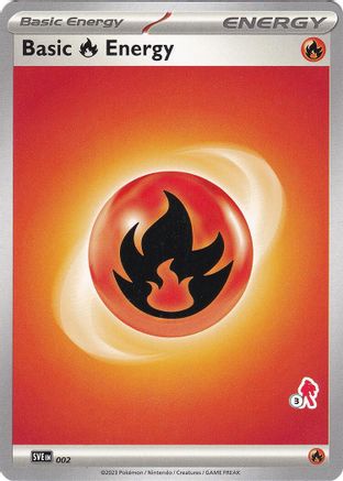 [PKM BE] Basic Fire Energy (002) (Armarouge Stamp #3) [Battle Academy 2024]