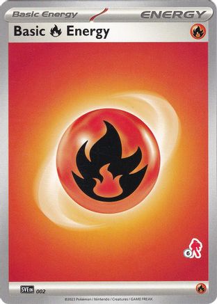[PKM BE] Basic Fire Energy (002) (Armarouge Stamp #6) [Battle Academy 2024]
