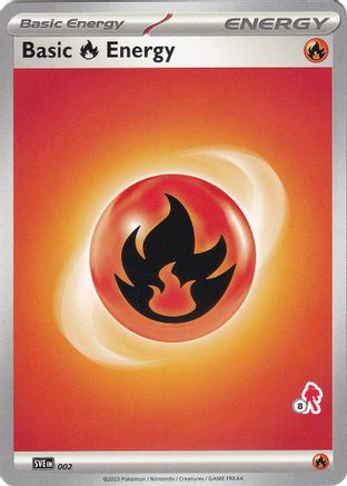 [PKM BE] Basic Fire Energy (002) (Armarouge Stamp #8) [Battle Academy 2024]