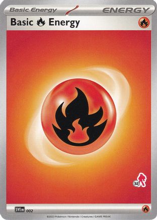[PKM BE] Basic Fire Energy (002) (Armarouge Stamp #32) [Battle Academy 2024]